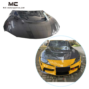 Capó de fibra de carbono para <span class=keywords><strong>Toyota</strong></span> <span class=keywords><strong>SUPRA</strong></span> A90, cubierta de motor de fibra de carbono de nido de abeja, capó de fibra de carbono - Product Image 1