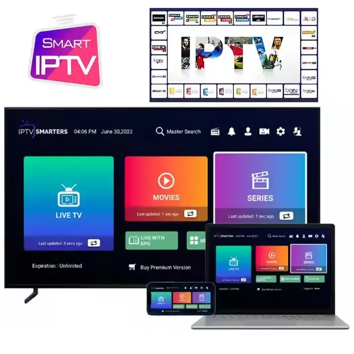 Istikrarlı IP Tv kutusu hiçbir tamponlama 12 ay abonelik 4K 8GB 16GB ücretsiz testi akıllı M3U Wifi bayi paneli sıcak satmak Android kutusu