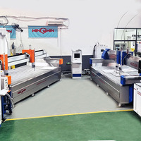 Machine de découpe à jet d'eau à double axe Z avec deux têtes de découpe 4M 2M, double l'efficacité de découpe, machine de découpe à jet d'eau 3/5 axes