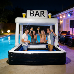 Tente de jardin, maison, fête sur la plage, bar flottant gonflable, <span class=keywords><strong>piscine</strong></span>, pub, bar gonflable en PVC avec sièges pour une utilisation familiale à domicile - Product Image 5