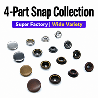 Boutons-pression plats en cuivre de haute qualité personnalisables pour manteau, veste rembourrée en coton, Chine