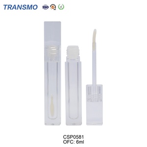 Tubos de Brillo Labial Ecológicos de 6 ml con Logotipo Personalizado, Envases de Plástico Transparente para Brillo Labial Líquido, Suministro al por Mayor - Product Image 3