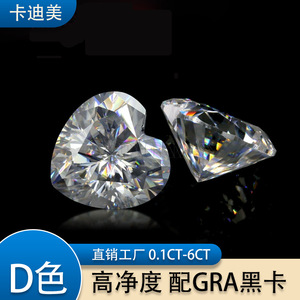 Heart Shaped Moissanite D Color Transparent Loose Stone For Ring Making Synthetic Lab Created Gemstone - Product Image 2