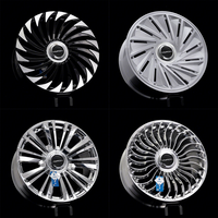 Jante de voiture en alliage d'aluminium forgée sur mesure 120 mm, état neuf, remplacement avec ajustement universel, garantie 5 ans, ET40/ET35
