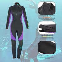 Combinaison complète pour femmes 3mm néoprène combinaison de plongée plongée surf combinaison