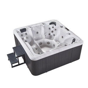 Spa de nage extérieur en acrylique de luxe avec <span class=keywords><strong>jacuzzi</strong></span> et baignoire de massage de fête avec lumières LED - Product Image 5