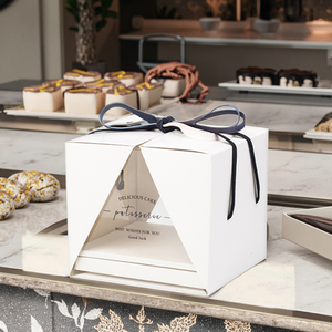 Коробка для упаковки тортов, роскошная и роскошная, подходит для свадебных мероприятий, настраиваемый логотип - Product Image 4