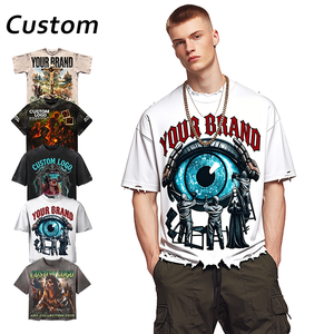 Camiseta de Manga Corta Personalizada para Hombre, Estilo Cleanfit, Ajuste Holgado, Transpirable, con Logotipo Personalizado, Camiseta de Moda Masculina de Alta Calidad - Product Image 1