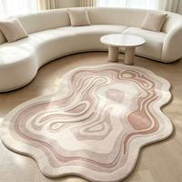 Conception personnalisée de tapis bicolores. Tapis doux imperméables à texture simili cuir. Convient aux chambres d'enfants