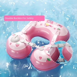 Bouée de natation gonflable en PVC 44*52 CM couleur rose pour enfants piscine intérieure - Product Image 5