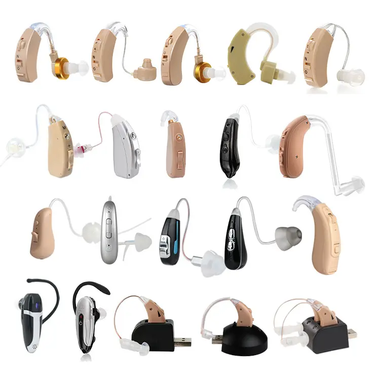 Deaf Hearing Aid Wholesale OEM Mini BTE Hearing Aid Deaf Elderly Rechargeable Hearing Aids
