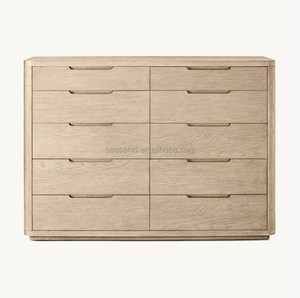Sassanid OEM Contemporáneo Francés Streamline Moderne Breton Tocador de 10 cajones - Product Image 1