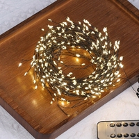 Guirlande lumineuse LED d'extérieur JIAXUN en gros pour Noël, avec télécommande, modes de défilement étoilé et design feu d'artifice, pour fêtes
