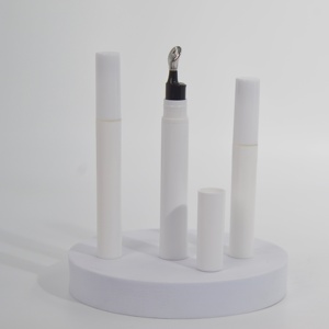 Flacon pompe à vide en alliage de zinc avec revêtement UV, double couche, brossé, pour crème pour les yeux, 15 ml, avec aiguille de massage à ultrasons - Product Image 4