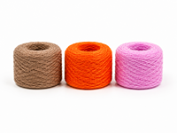 Fil à tricoter mélangé cachemire et fourrure de lapin, 16 fils, 16 brins; Fil tricoté automne/hiver en nylon, viscose et polyester; Fil coloré