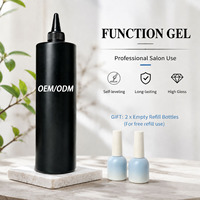 Gel de base constructeur végétalien sans TPO 1kg, marque privée, sans HEMA, avec 2 flacons bonus, gel UV professionnel