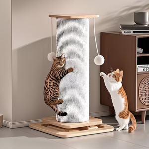 <span class=keywords><strong>Arbre</strong></span> <span class=keywords><strong>à</strong></span> <span class=keywords><strong>chat</strong></span> en bois extra-large pour l'Europe avec tapis antidérapants et jouet boule en peluche, griffoir pour <span class=keywords><strong>chat</strong></span> en bois, liquidation - Product Image 4