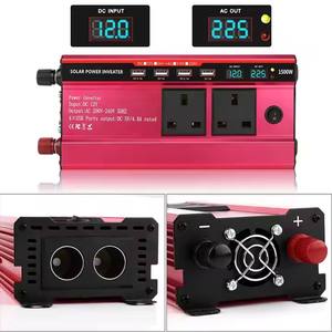 NCFKOS Onduleur Chargeur Prise DC 12v vers AC <span class=keywords><strong>220v</strong></span> Convertisseur Écran Lcd Avec Clip <span class=keywords><strong>Crocodile</strong></span> Cordon d'Alimentation 2000w - Product Image 2