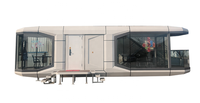 Villa Préfabriquée Mobile de Luxe en Acier, Modulaire, à Panneaux Sandwich, Respirante, pour Extérieur, 20ft/40ft, Tailles Personnalisées, pour Hôtel, Parc