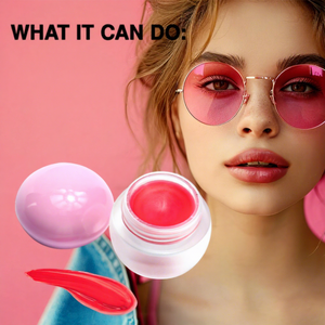 Baume à lèvres nourrissant végétalien, hydratant et anti-âge à l'acide hyaluronique, estompe les ridules, saveur fraise - Product Image 1