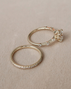 แหวนหมั้นเพชรทรงกลม 1.50 กะรัต เพชรเลี้ยงในห้องปฏิบัติการ ทองคำขาว 14K ดีไซน์โบราณหรูหรา ชุบโรเดียม รับรองโดย IGI - Product Image 6