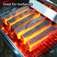 Charbon de bambou noir naturel, briquettes de barbecue écologiques sans fumée pour une utilisation en extérieur, haute qualité