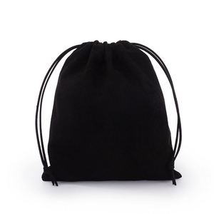Wholesale Recyclable <b>Medium</b> Velvet Drawstring <b>Bag</b> Customized Color Rope Handle for Stationery Jewelry Gift Packaging Storage - Product Image 5