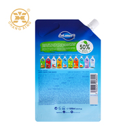 Pochette souple verticale de 500 ml de qualité alimentaire avec bec verseur et sous-couche pour emballage de jus, impression hélio, option logo personnalisé