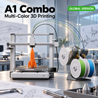 Imprimante 3D de bureau version globale A1 Combo, équipement multicolore en gros pour modèles d'ingénierie et travaux de conception