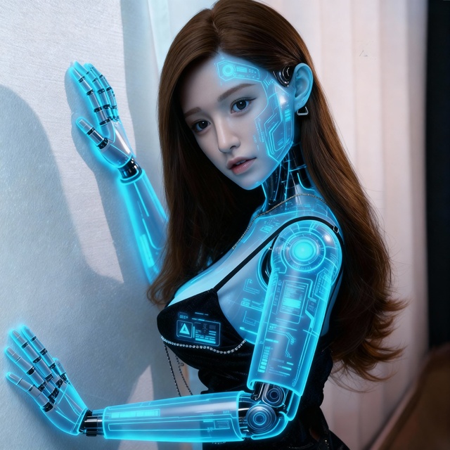 Humanoid Robot with Emotional Interaction AI Realistic Human Robot for Customer Service
