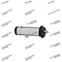 Prise d'alimentation mâle de type fourche ZX DC 5521 205 mm en cuivre/PBT argent/noir, connecteur de chargeur