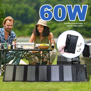 PL Stock SMARAAD 60W <b>Solar</b> <b>Panels</b> Usb Foldable <b>Mini</b> Six Slices Folding <b>Solar</b> Outdoor Portable <b>Solar</b> 60W-6Z SMAR - Product Image 2