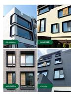 Marcos de Ventana de Aleación de Aluminio Impermeables al por Mayor para Villas con un Fuerte Efecto Tridimensional, Diseño Moderno