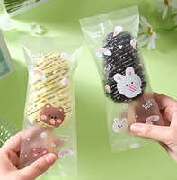 Sachets d'emballage pour biscuits, sacs alimentaires thermoscellables, sacs à scellage central, sacs personnalisés avec votre logo, sacs sous vide en plastique PET/PE pour bonbons, snacks et aliments pour bébés