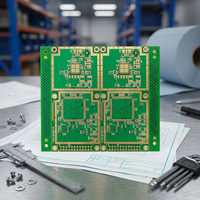 Fabrication de circuits imprimés MAIJING à 2 couches avec finition de surface ENIG HASL, épaisseur de cuivre de 1 oz, taille 6,52 x 9,37 cm