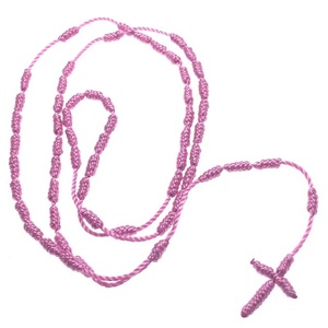 Collar de <span class=keywords><strong>Rosario</strong></span> de cuerda religiosa, accesorio práctico de fácil transporte, con nudo de punto giratorio, para rosarios - Product Image 6