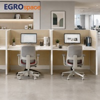 Solution de mobilier de bureau EGROspace OEM ODM : Cloison de centre d'appels, Poste de travail modulaire pour personnel, Cubicle de bureau