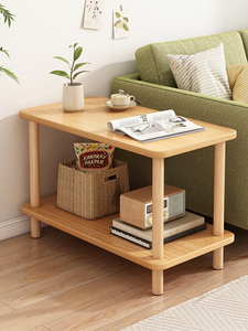 Tavolino da <span class=keywords><strong>Caffè</strong></span> in Legno con Ripiano Portaoggetti, Design Moderno e Semplice per Arredamento Soggiorno - Product Image 5