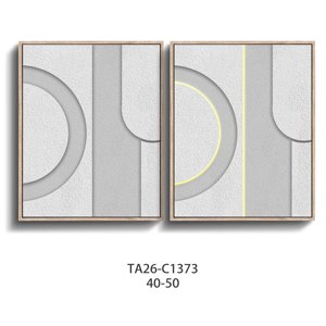Arte Murale Testurizzata, Opera d'Arte Astratta in Gesso Fatta a Mano, Quadro Incorniciato, Dipinto per Arredamento Casa - Product Image 1