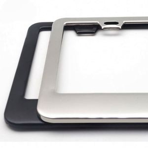 Marco de Matrícula de Aluminio Mate Personalizado con Tapas de Tornillo, Cubiertas Negras para Placas de Matrícula de Automóviles para Vehículos Estadounidenses - Product Image 4