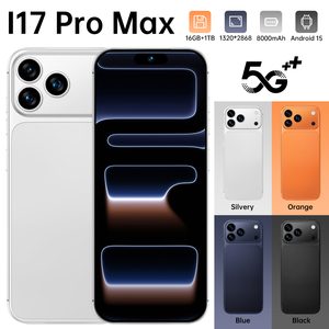 Teléfono Inteligente I17 Pro Max 5G, 16GB+1TB, Android 15, Cámara Dual de 72MP+108MP, Reconocimiento Facial, Desbloqueo por Huella Dactilar, Blanco, Naranja, Azul, Negro - Product Image 6