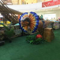 Gigante Animatronic Parque atractivo diapositiva de escultura