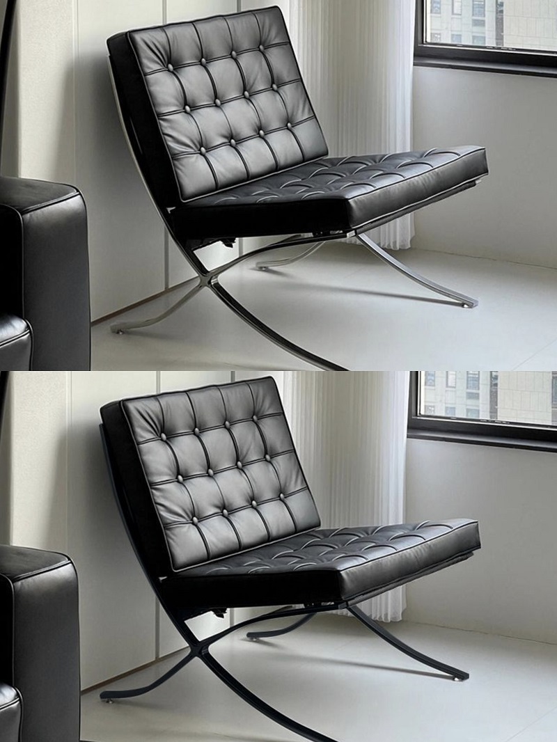 Chaise individuelle (noir vintage)