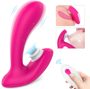 Vibrateur à succion télécommandé pour femmes, stimulation du point <span class=keywords><strong>G</strong></span> et du clitoris, masturbation féminine, vibromasseur pour femme - Product Image 1
