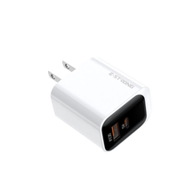 Pengisi Daya Cepat GaN Dual Port 20W 33W PD 2.0 dengan Colokan UK/EU/US untuk Ponsel - Adaptor Pengisian Cepat USB-C E-STRONG