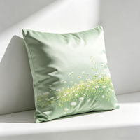 Coussins décoratifs carrés en peluche personnalisés style japonais dessin animé, tissés, lavables, en microfibre, garnissage 100% coton 500TC