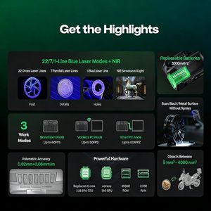 เครียลิตี้ เซอร์มูน พี 1 เครื่องสแกน 3 มิติแบบพกพา เลเซอร์สีน้ำเงิน อินฟราเรด ไร้สาย 6 หน้าจอสัมผัส สำหรับการสแกนยานยนต์ - Product Image 3