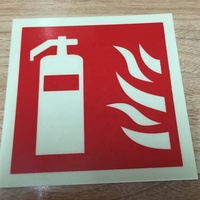 Signal de sécurité incendie phosphorescent autocollants d'extincteur personnalisés panneaux de bouche d'incendie vente en gros
