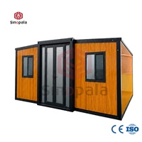 Casa Contenedor Prefabricada Personalizada, Plegable y Expandible de 20 y 40 Pies, Diseño Moderno para Escuela, Oficina/Supermercado, 2, 4 y 5 Dormitorios