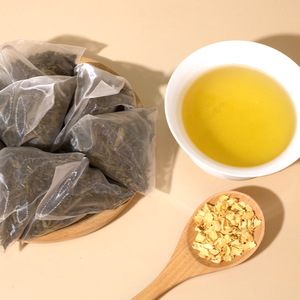 Thé au lait de jasmin YUN QI - Thé floral authentique fermenté à la main, saveurs artificielles en poudre, sachet de 180g. Pour infusion chaude/froide - Product Image 4